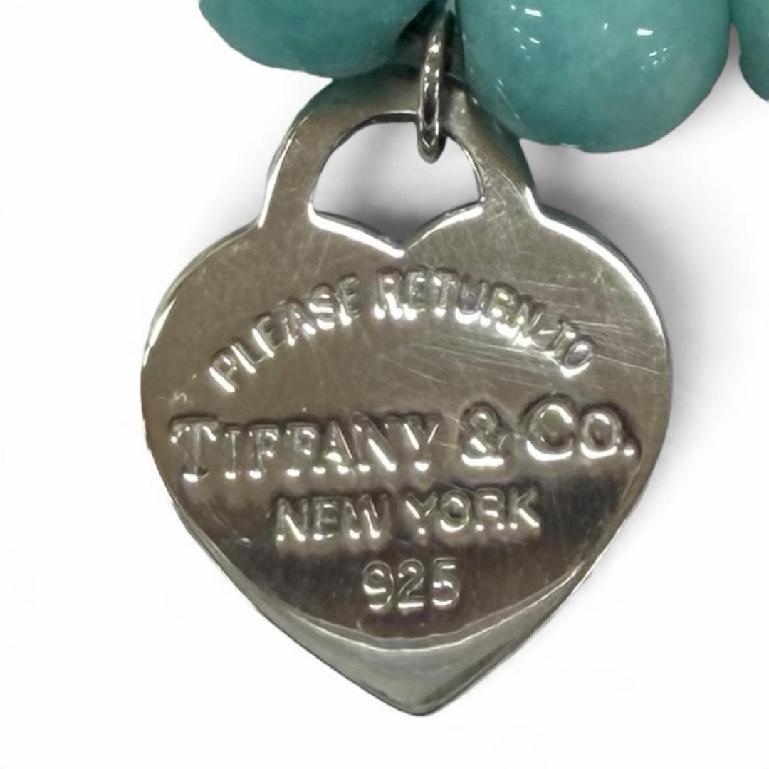 Great TIFFANY&Co. bracelet Return toe bracelet blue Amazonite Women