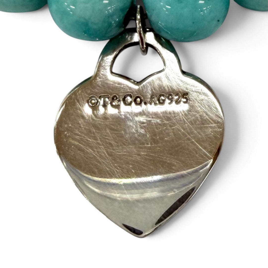 Great TIFFANY&Co. bracelet Return toe bracelet blue Amazonite Women