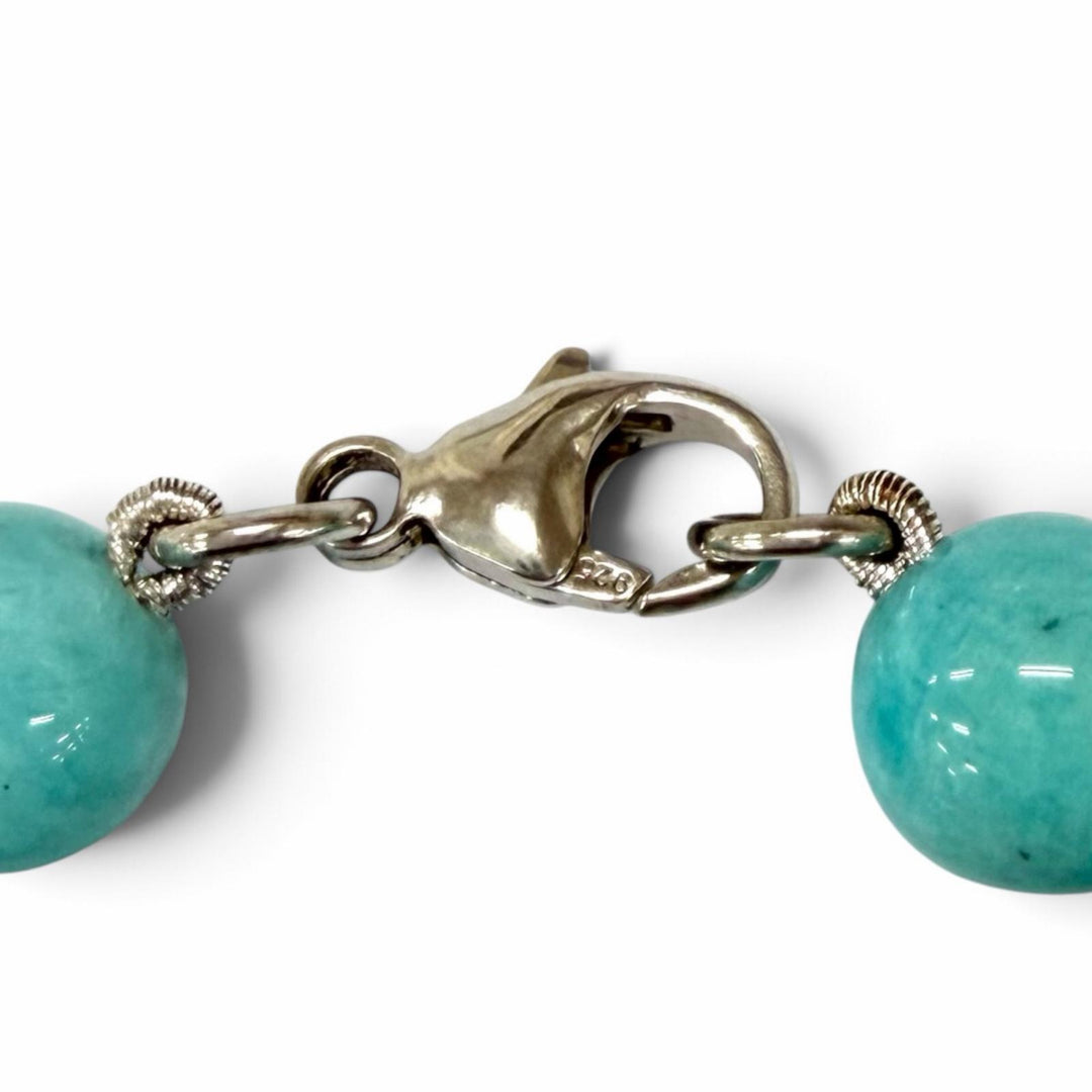 Great TIFFANY&Co. bracelet Return toe bracelet blue Amazonite Women