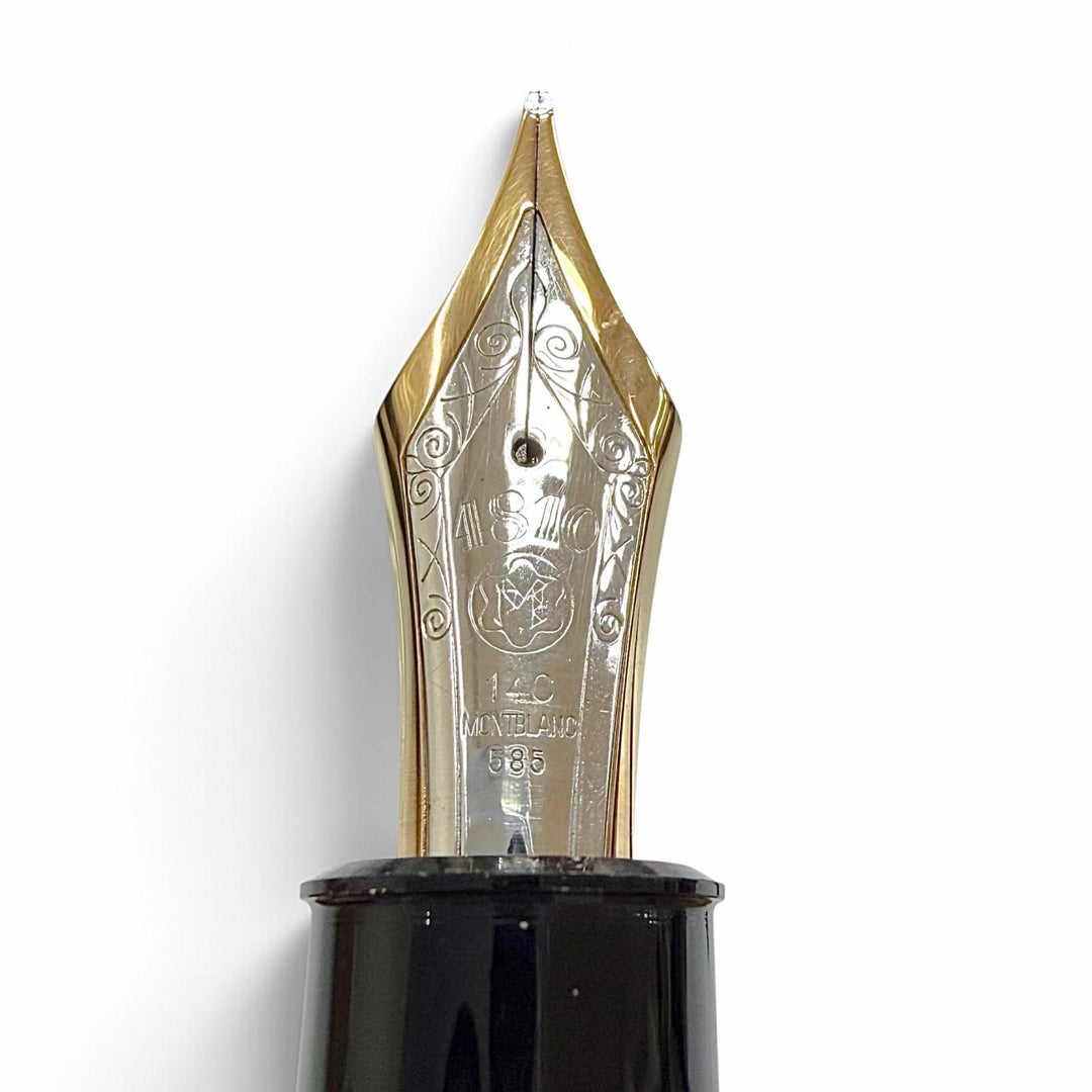 Very Good MONTBLANC fountain pen Meisterstück 149 white star 14K mens