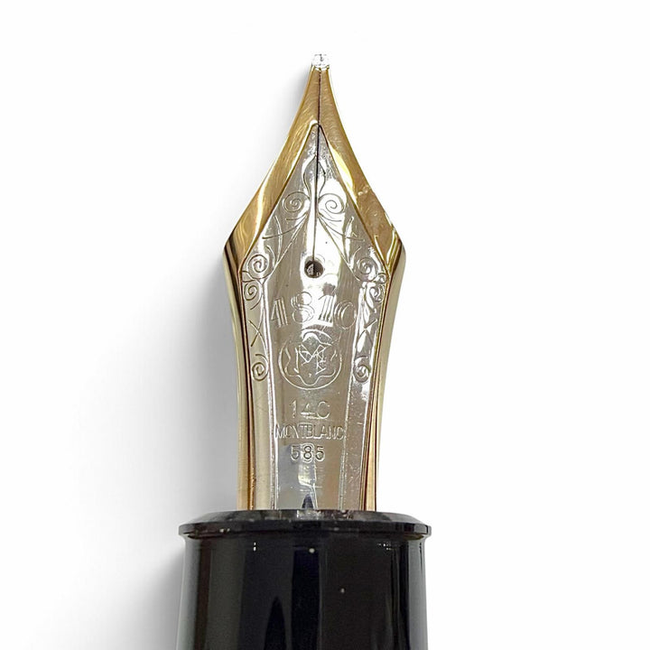 Very Good MONTBLANC fountain pen Meisterstück 149 white star 14K mens