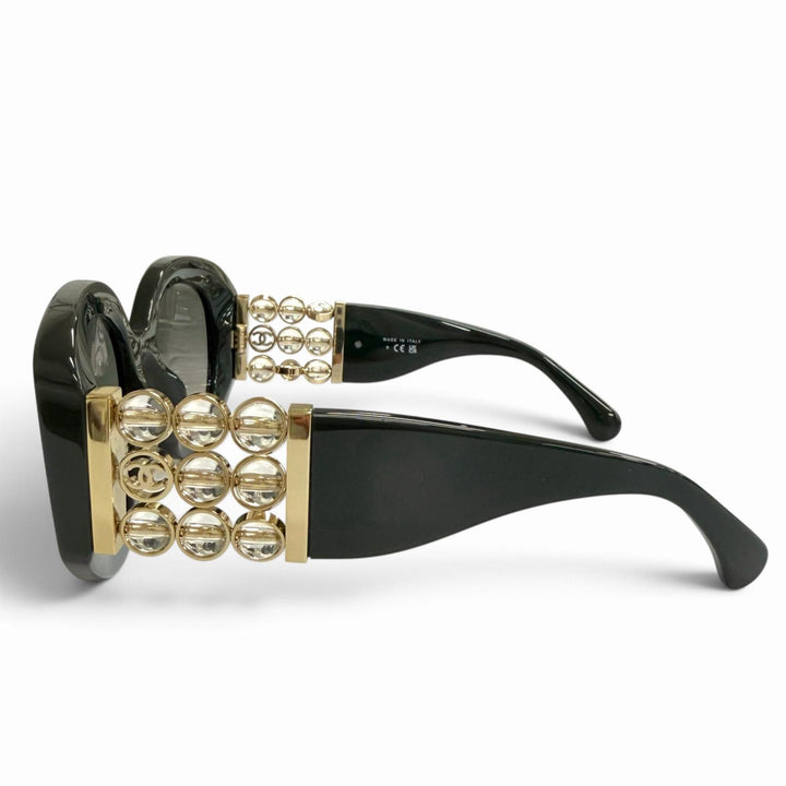 Great CHANEL sunglasses Oval-shaped sunglasses COCO Mark Butterfly 5543-A