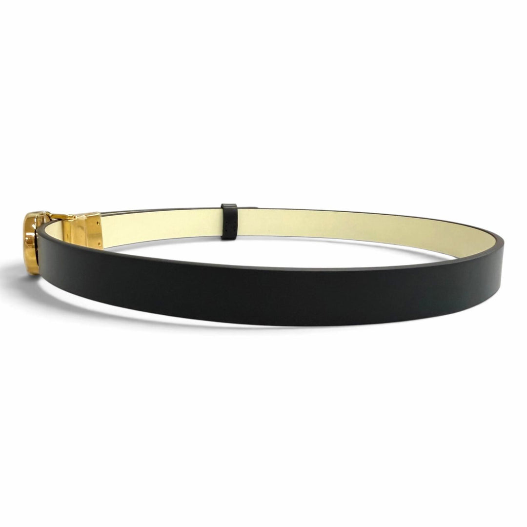 Pristine DIOR belt 30 MONTAIGNE 30 Montagne black leather Women