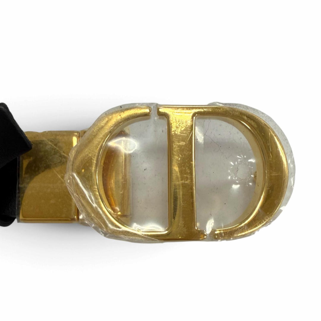 Pristine DIOR belt 30 MONTAIGNE 30 Montagne black leather Women