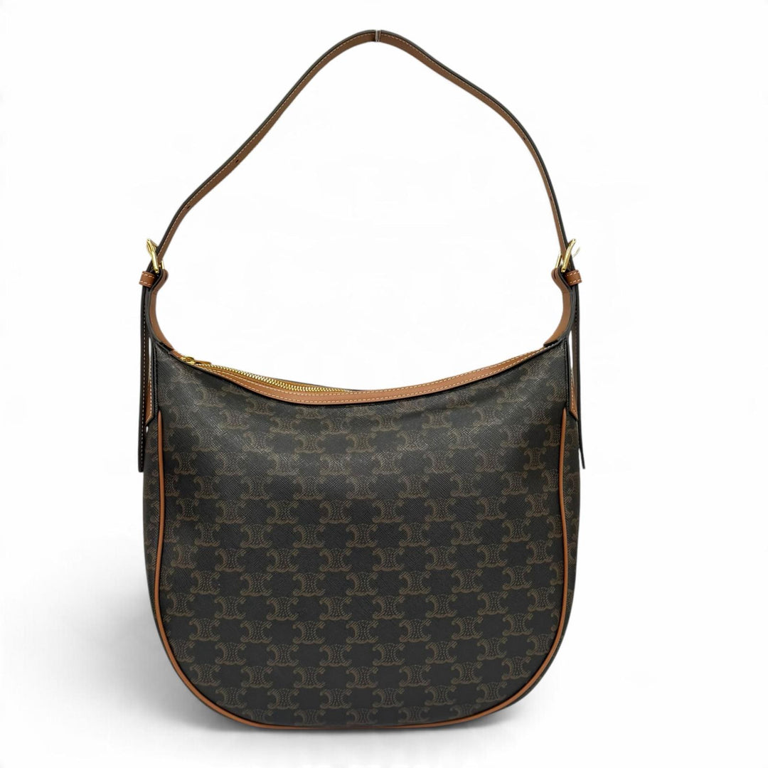 Excellent CELINE Shoulder Bag Eloise Cuir Triomphe Leather PVC Women
