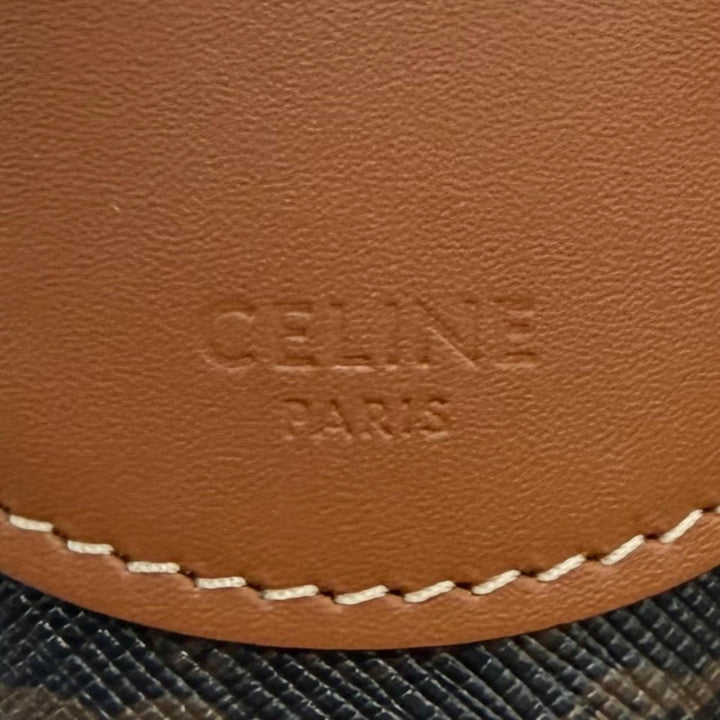 Excellent CELINE Shoulder Bag Eloise Cuir Triomphe Leather PVC Women