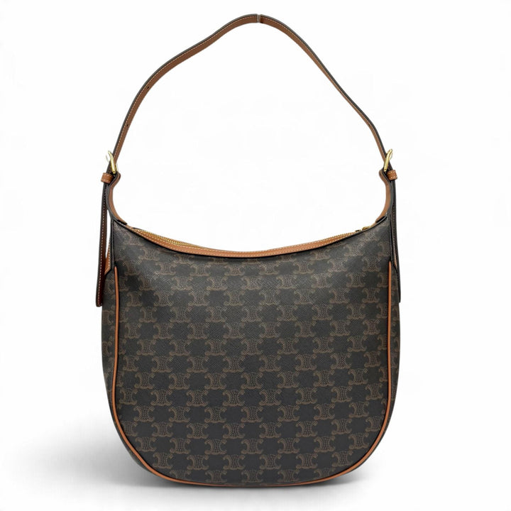 Excellent CELINE Shoulder Bag Eloise Cuir Triomphe Leather PVC Women