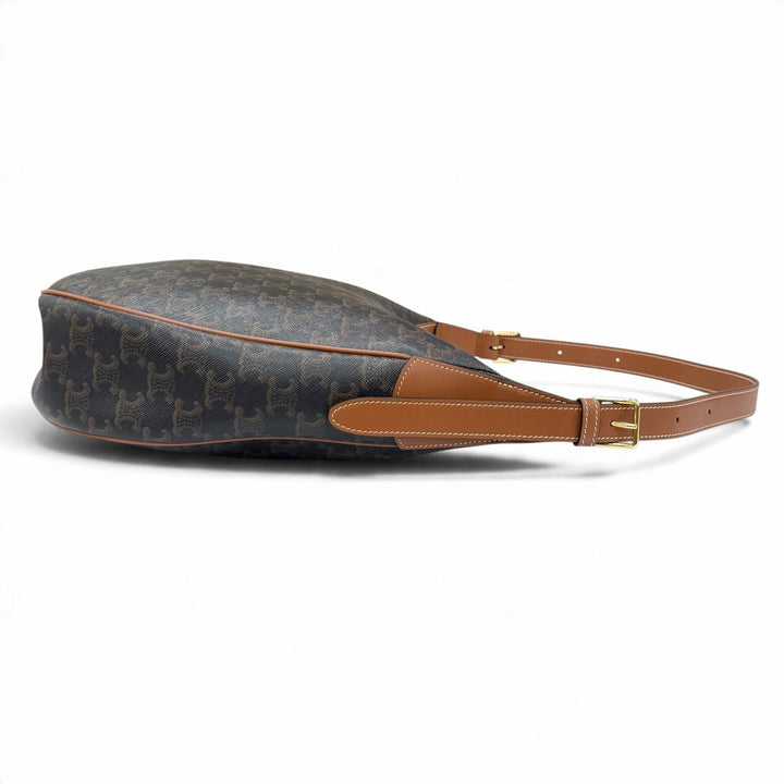 Excellent CELINE Shoulder Bag Eloise Cuir Triomphe Leather PVC Women