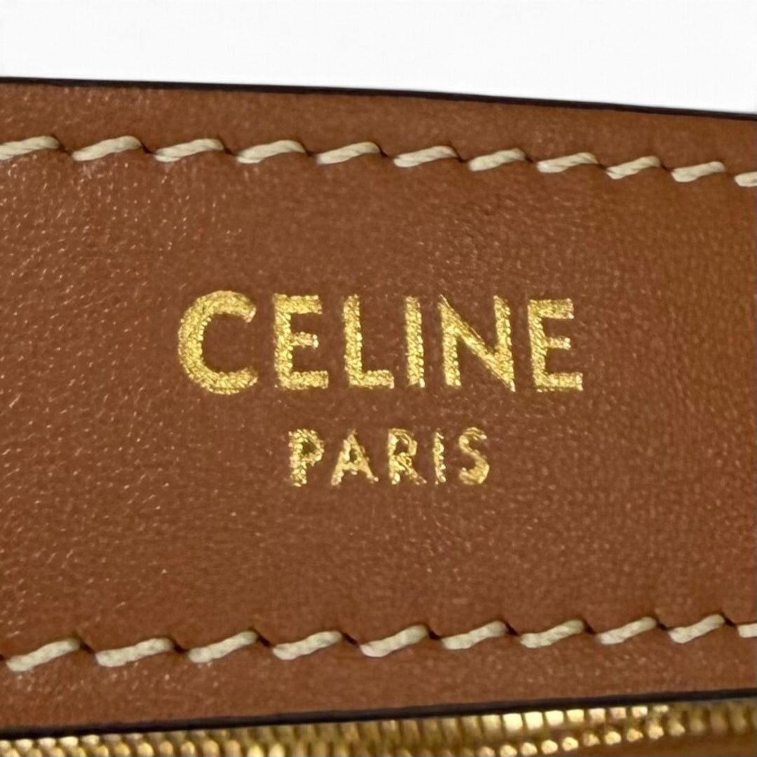 Excellent CELINE Shoulder Bag Eloise Cuir Triomphe Leather PVC Women