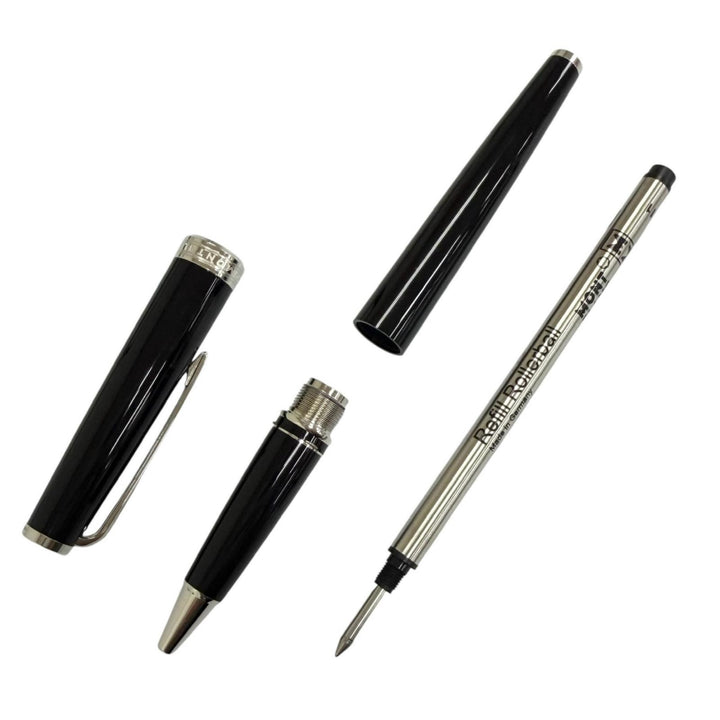 Excellent MONTBLANC Ballpoint pen Rollerball pen with cap black MB114796