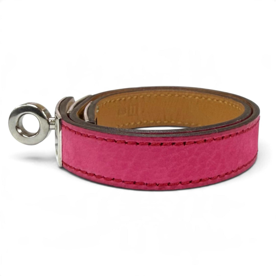 Great HERMES bracelet Leather bracelet Kelly Double Tour leather Women
