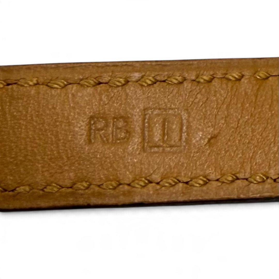 Great HERMES bracelet Leather bracelet Kelly Double Tour leather Women