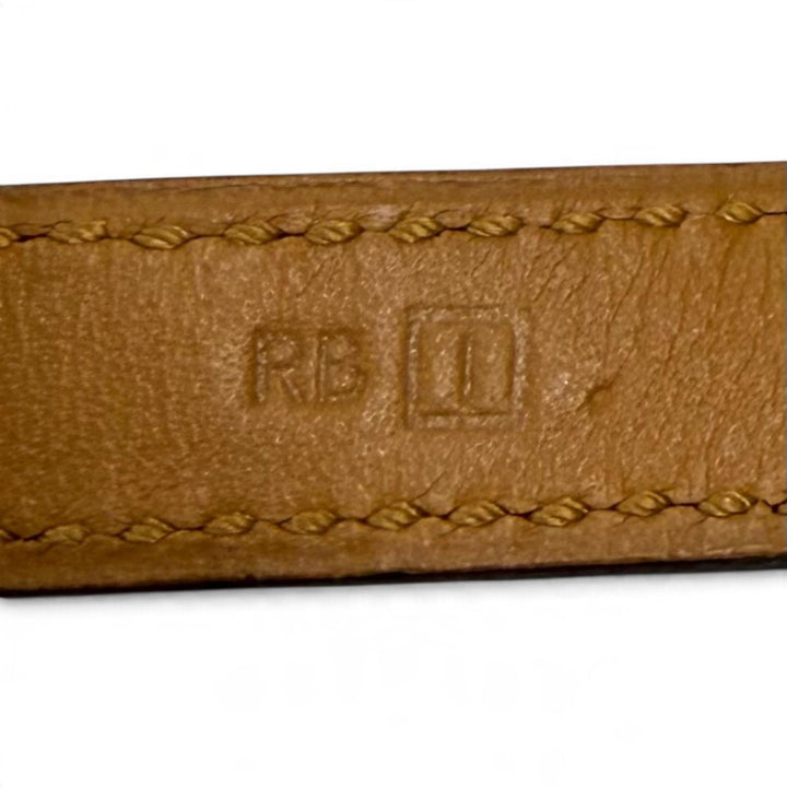 Great HERMES bracelet Leather bracelet Kelly Double Tour leather Women