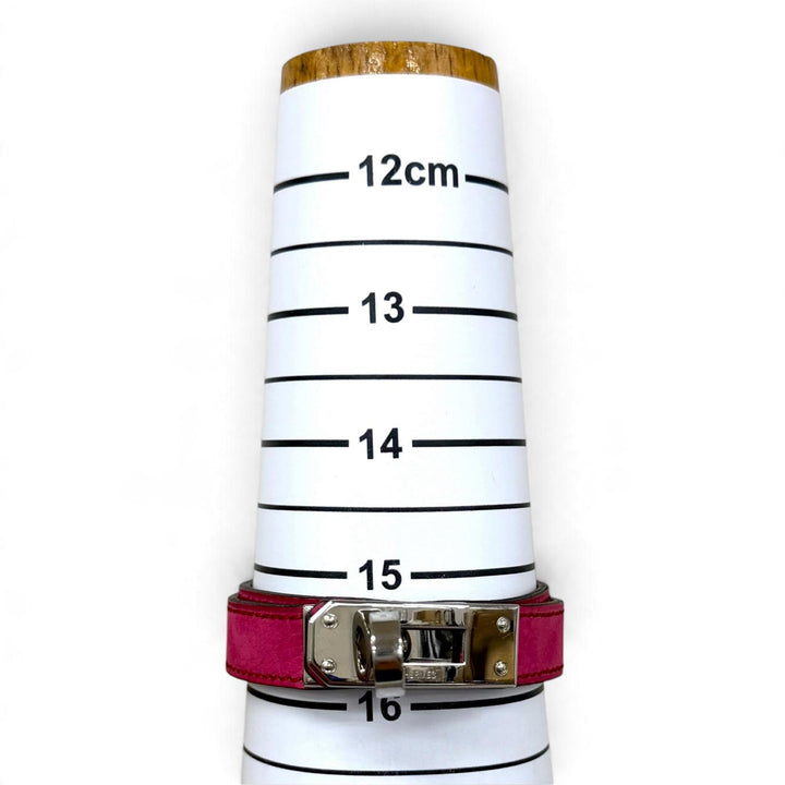 Great HERMES bracelet Leather bracelet Kelly Double Tour leather Women