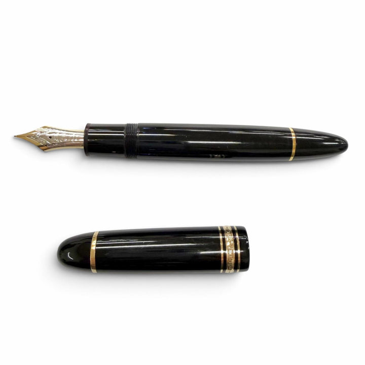 Very Good MONTBLANC fountain pen Meisterstück 149 white star black 14K mens