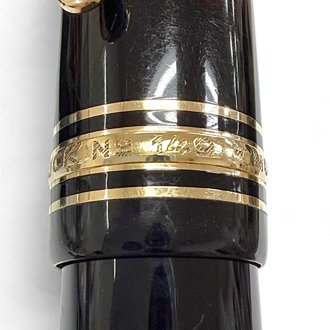 Very Good MONTBLANC fountain pen Meisterstück 149 white star black 14K mens