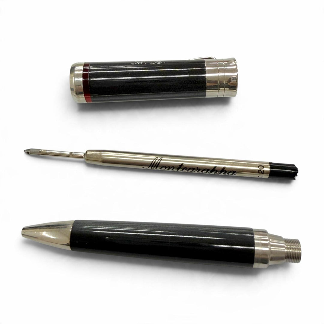 Very Good Montegrappa Ballpoint pen Twist type gray 925 mens