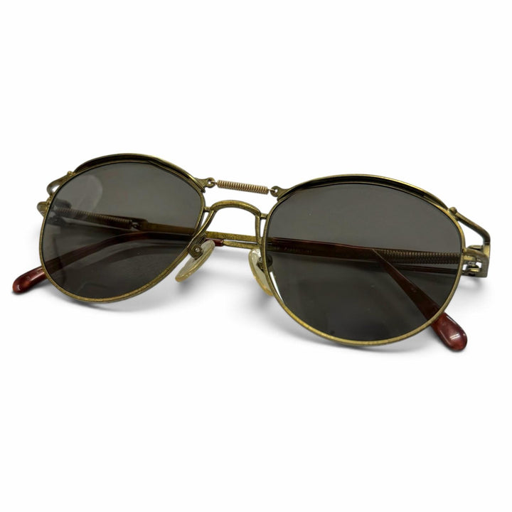 Excellent JEAN-PAUL GAULTIER sunglasses Logo frame spring temple eyewear 56-5107
