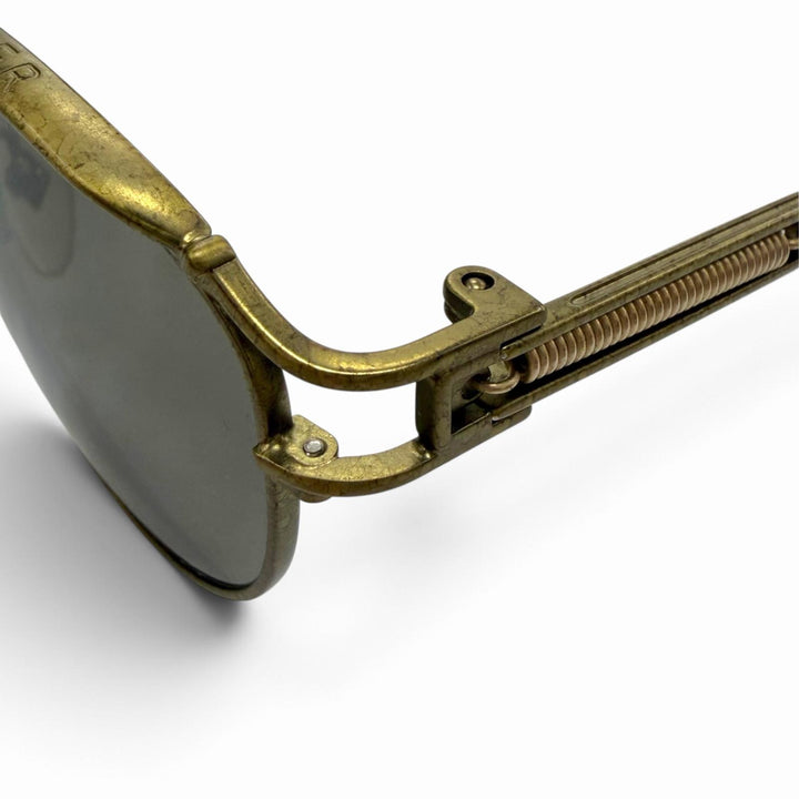 Excellent JEAN-PAUL GAULTIER sunglasses Logo frame spring temple eyewear 56-5107
