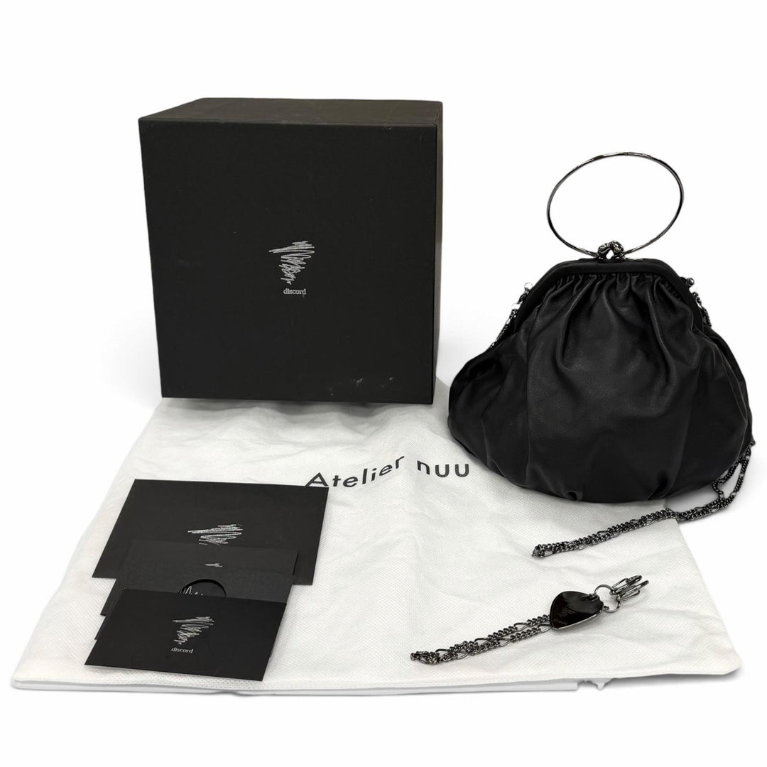 Excellent discord Yohji Yamamoto Shoulder Bag Clasp drape pouch Drape coin purse