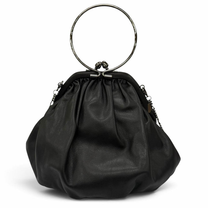 Excellent discord Yohji Yamamoto Shoulder Bag Clasp drape pouch Drape coin purse