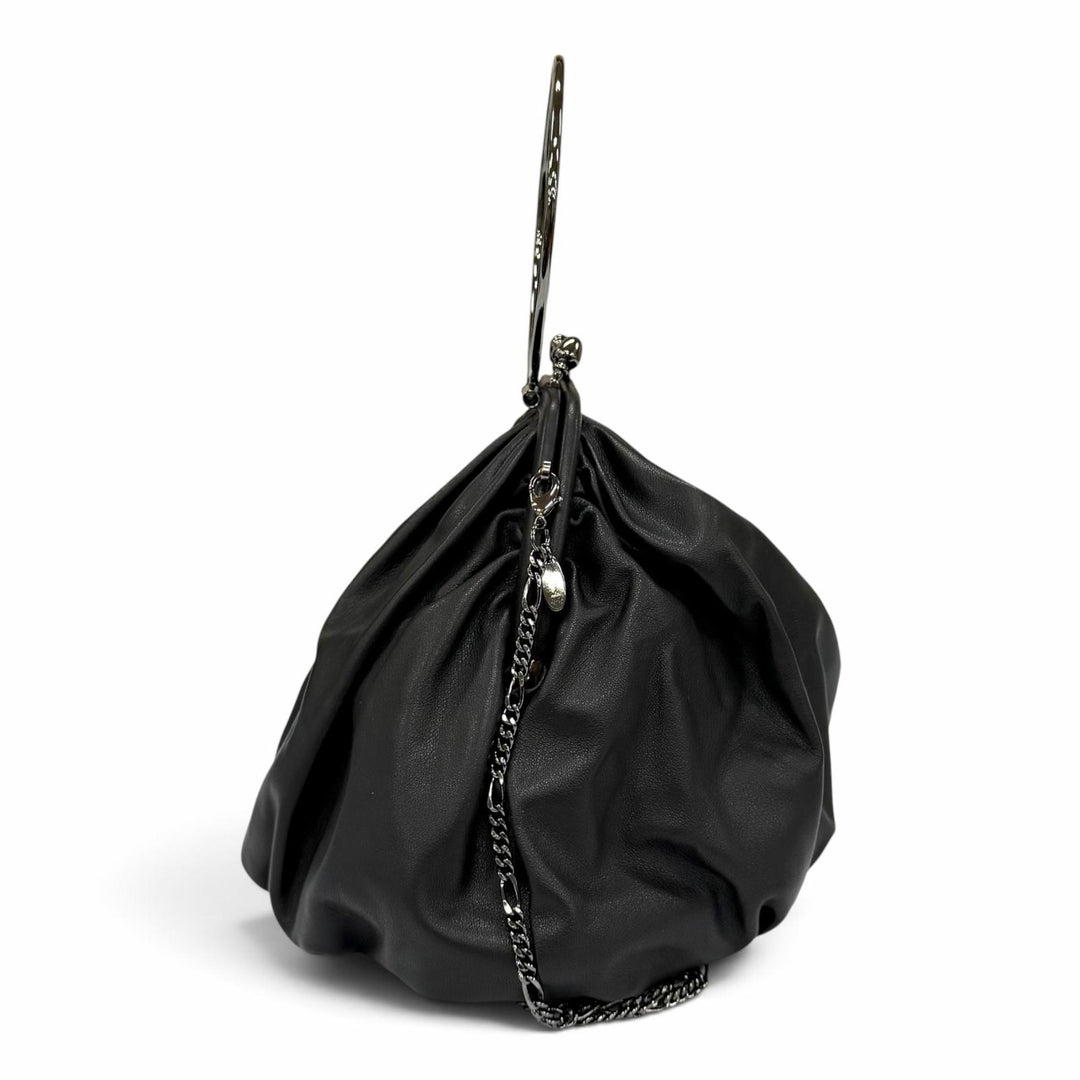 Excellent discord Yohji Yamamoto Shoulder Bag Clasp drape pouch Drape coin purse