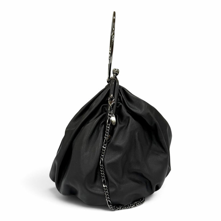 Excellent discord Yohji Yamamoto Shoulder Bag Clasp drape pouch Drape coin purse