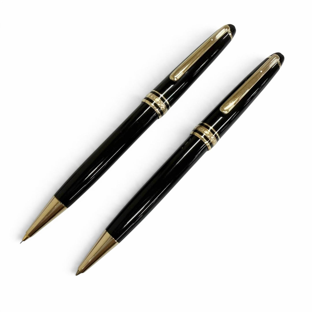 Great MONTBLANC Ballpoint pen Meisterstück Classic Set of two mechanical