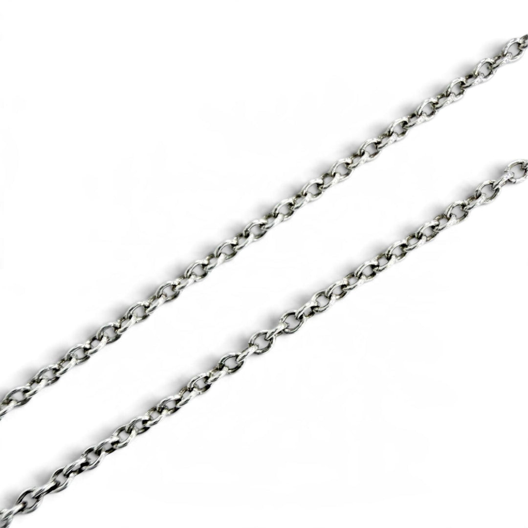 Great TIFFANY&Co. Necklace Blue Double Heart Tag Mini Pendant Silver AG925