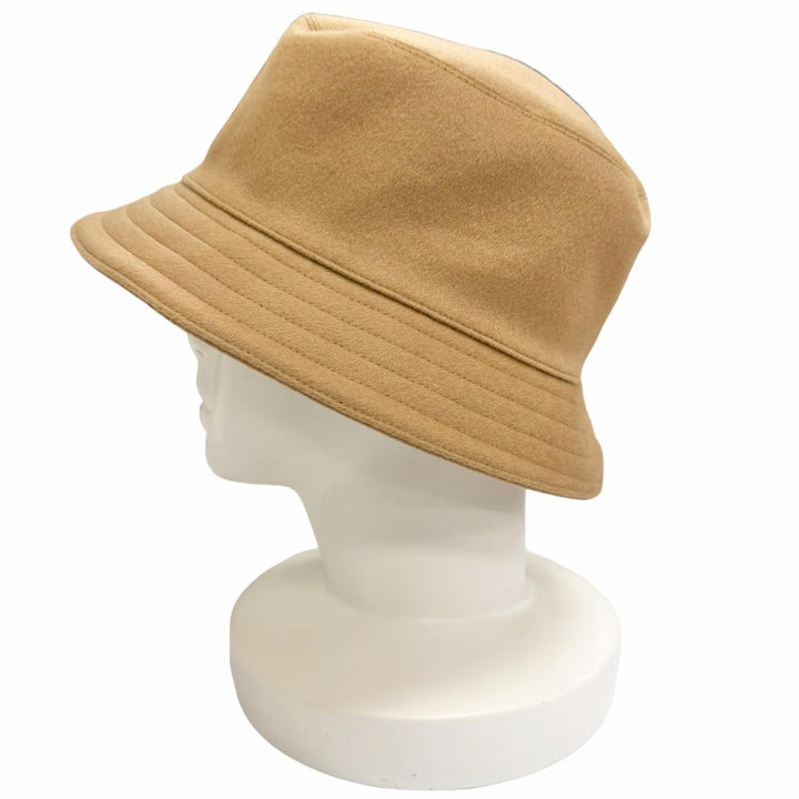 Excellent HERMES hat Harper H. Selye bucket hat beige cashmere FR 58