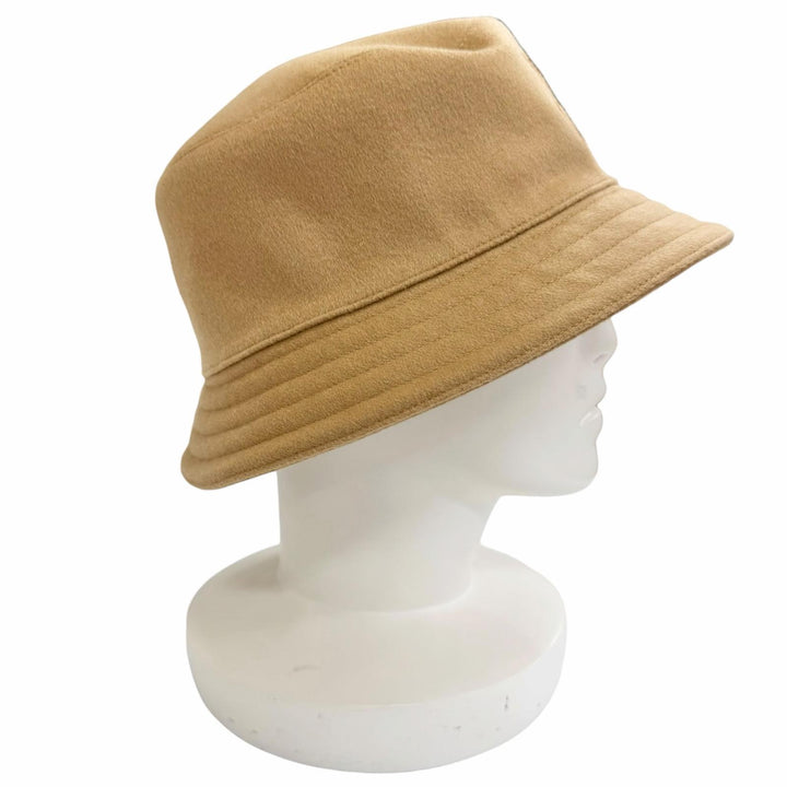 Excellent HERMES hat Harper H. Selye bucket hat beige cashmere FR 58