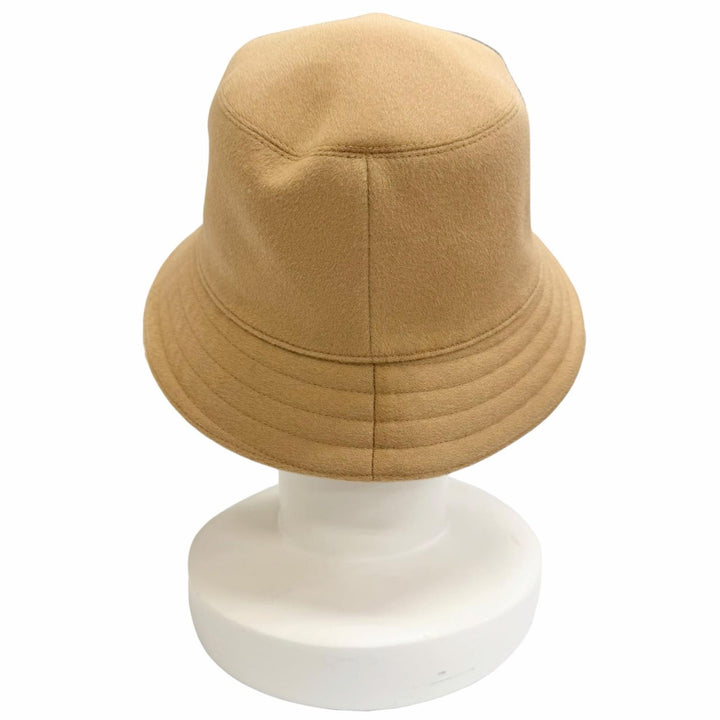 Excellent HERMES hat Harper H. Selye bucket hat beige cashmere FR 58