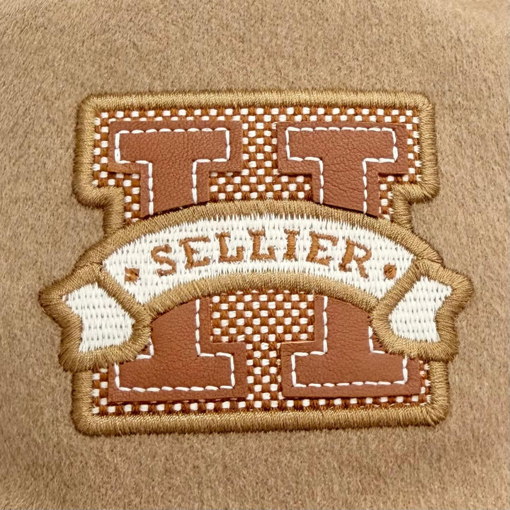 Excellent HERMES hat Harper H. Selye bucket hat beige cashmere FR 58