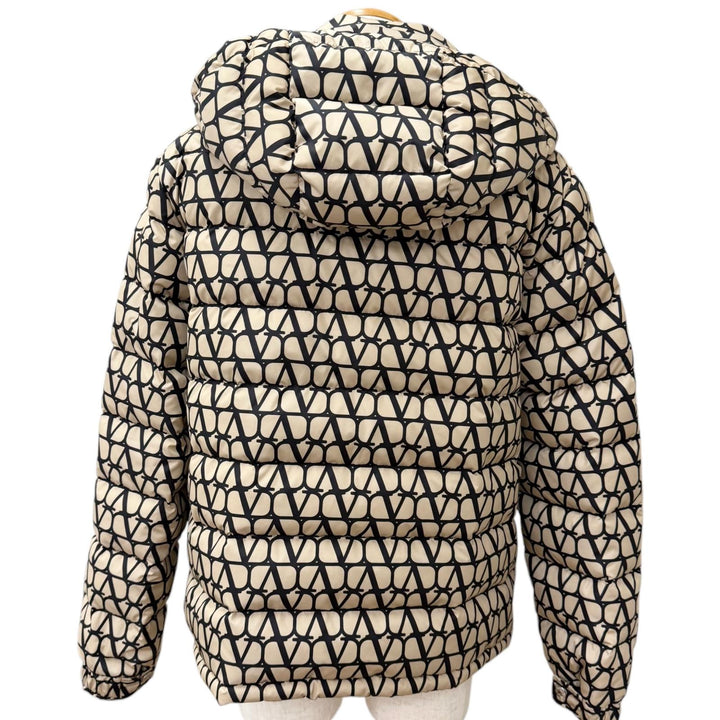 Excellent VALENTINO Down jacket Iconograph Hooded beige