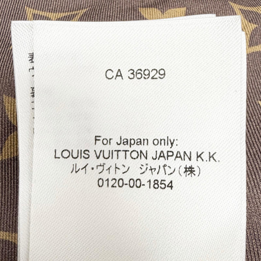 Excellent LOUIS VUITTON Monogram-lined double waistcoat dress long gilet 34