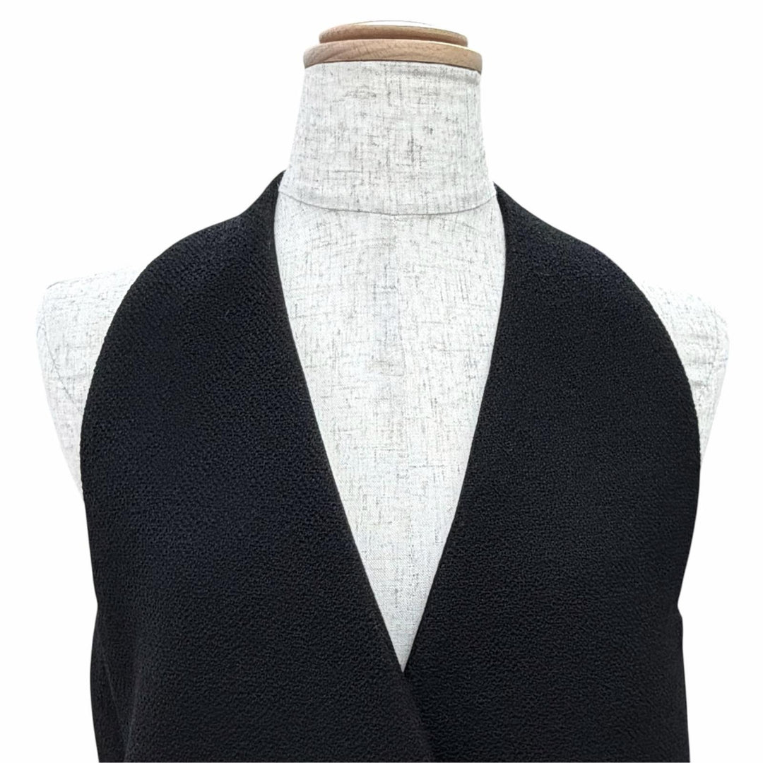 Excellent LOUIS VUITTON Monogram-lined double waistcoat dress long gilet 34