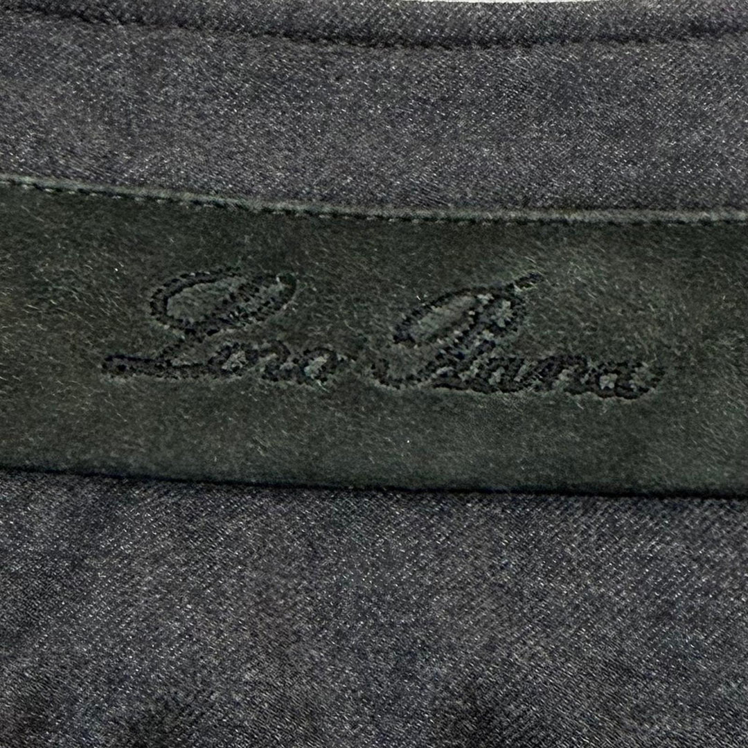 Great Loro Piana Down jacket double zip up gray wool mens L