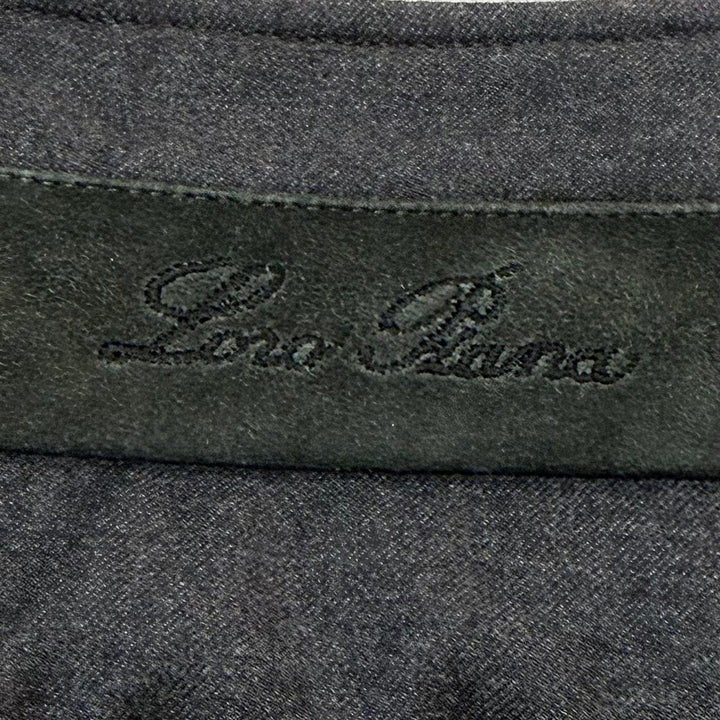 Great Loro Piana Down jacket double zip up gray wool mens L