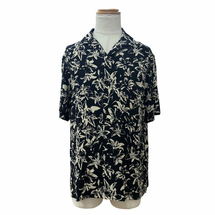 Excellent CELINE Short sleeve shirt Loose-fit Hawaiian shirt black 38 2C946837Y