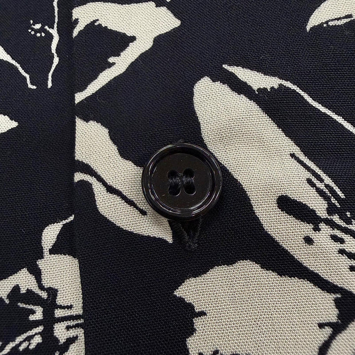 Excellent CELINE Short sleeve shirt Loose-fit Hawaiian shirt black 38 2C946837Y