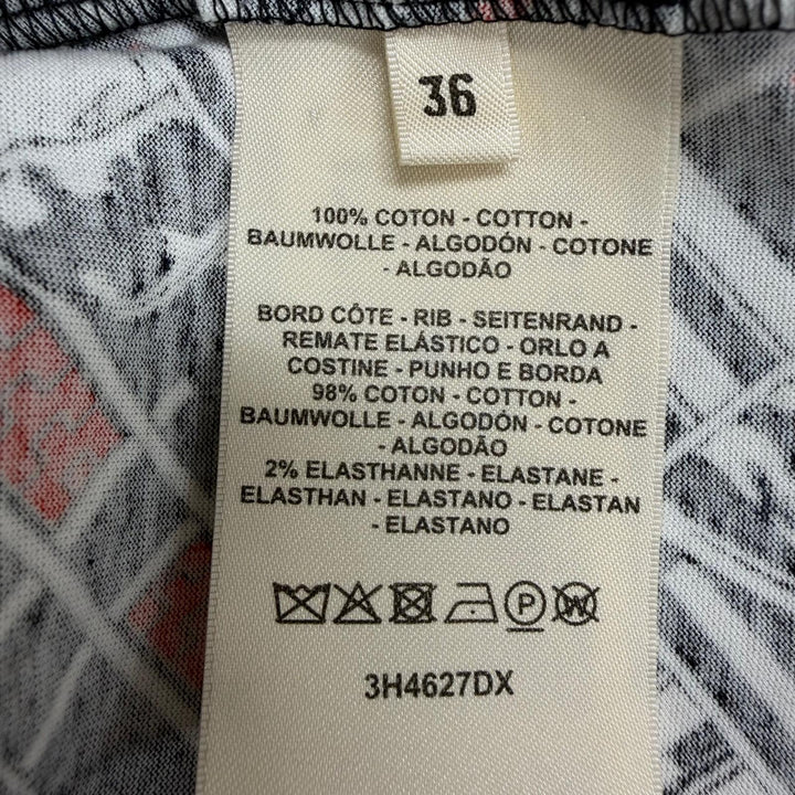 Excellent HERMES Long-sleeved T-shirt EN DESORDRE ET CHAINES Black series 36