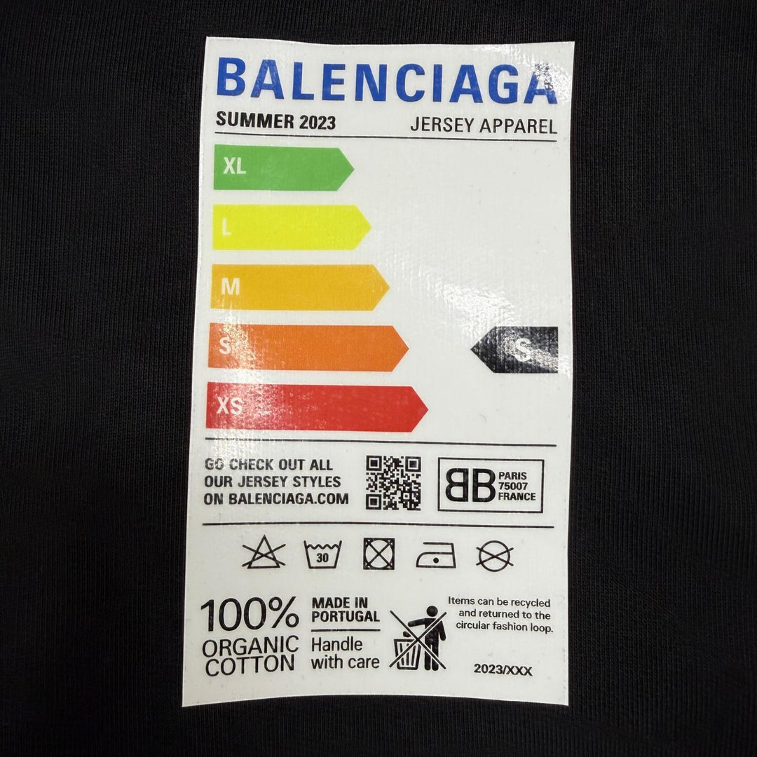 Excellent BALENCIAGA hoodie White Sweatshirt Energy Logo Patch Small Fit XS