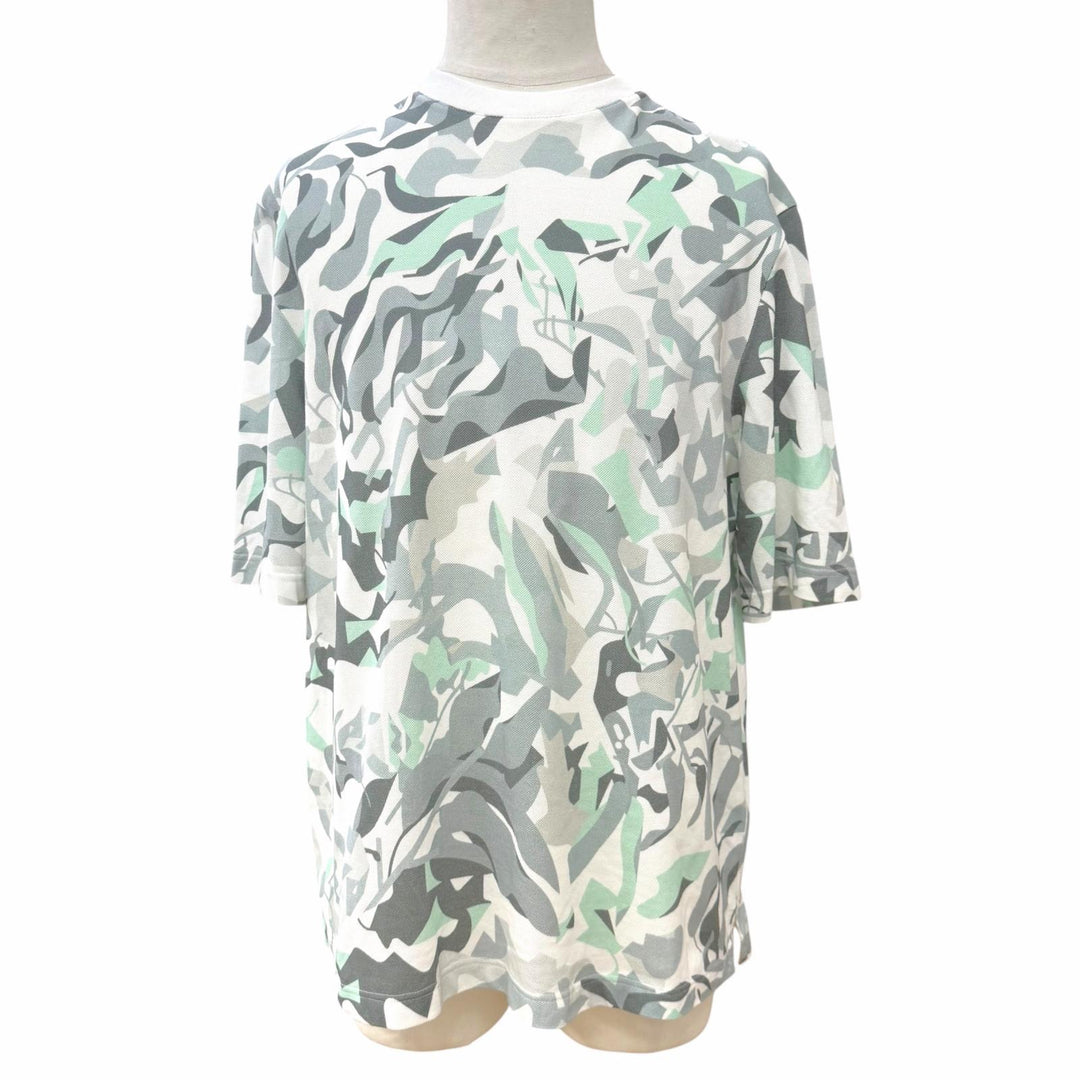 Excellent HERMES Short sleeve T-shirt Puzzle Vegetal Crew neck Multi M 31-5750