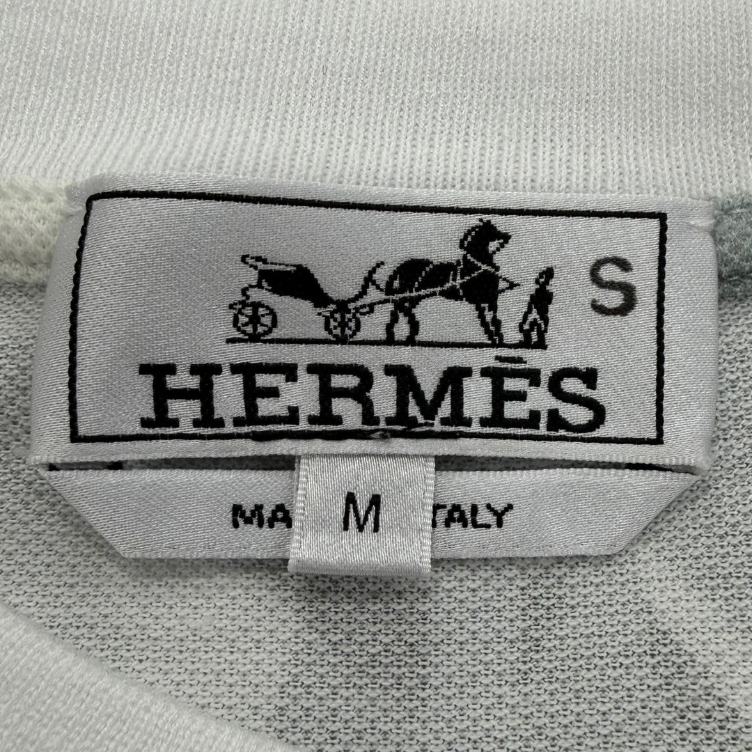 Excellent HERMES Short sleeve T-shirt Puzzle Vegetal Crew neck Multi M 31-5750