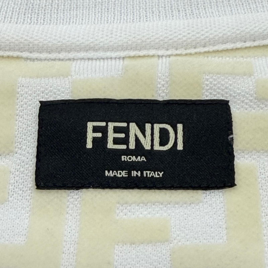 Great FENDI Short sleeve T-shirt FF logo crew neck short sleeves XS FY0936 A7D5