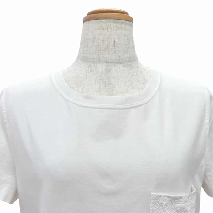 Excellent HERMES Short sleeve T-shirt Cricketis Embroidered Pocket 38 2E4611DUA