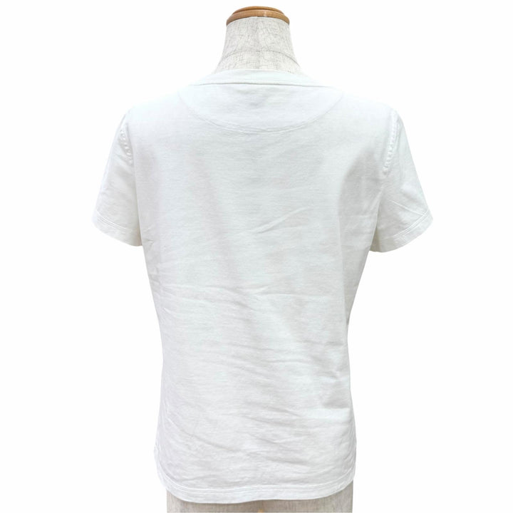 Excellent HERMES Short sleeve T-shirt Cricketis Embroidered Pocket 38 2E4611DUA