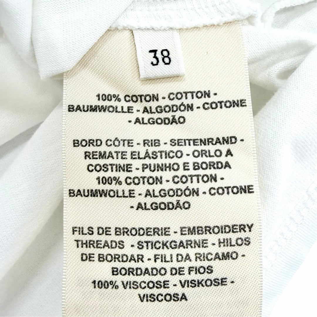 Excellent HERMES Short sleeve T-shirt Cricketis Embroidered Pocket 38 2E4611DUA