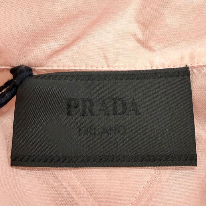 Pristine PRADA Long sleeve shirt Printed design triangle logo pajamas pink