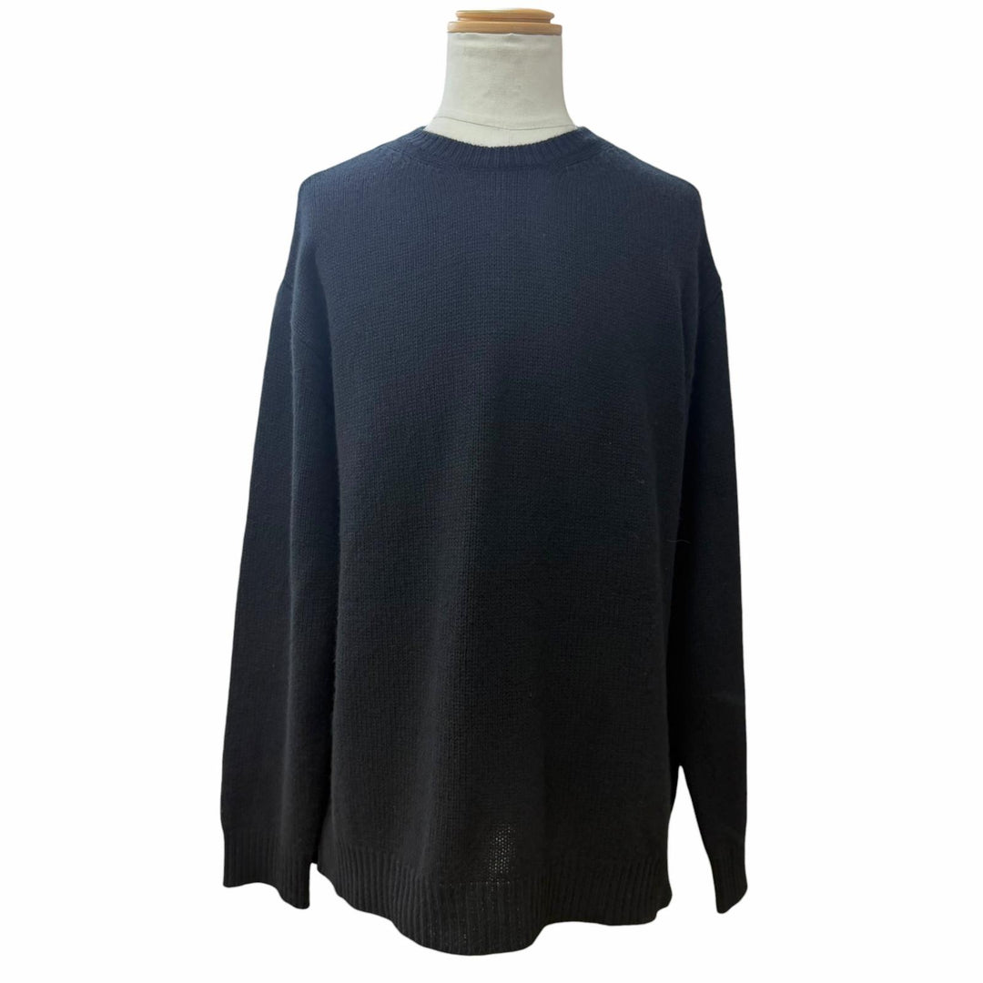 Excellent Valentino sweater Rockstud Crewneck Knit black cashmere XL 3V3KC26X9JP